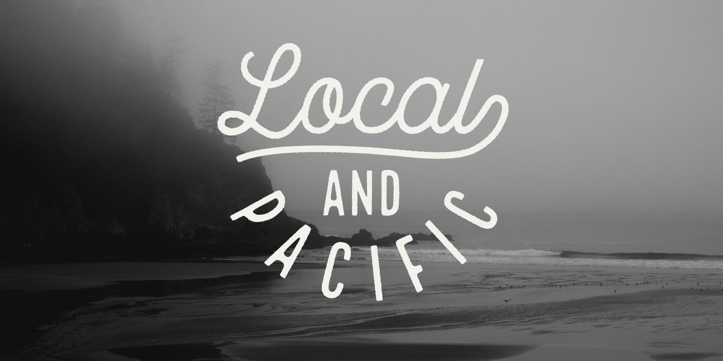 Beispiel einer Local Brewery Two Regular-Schriftart